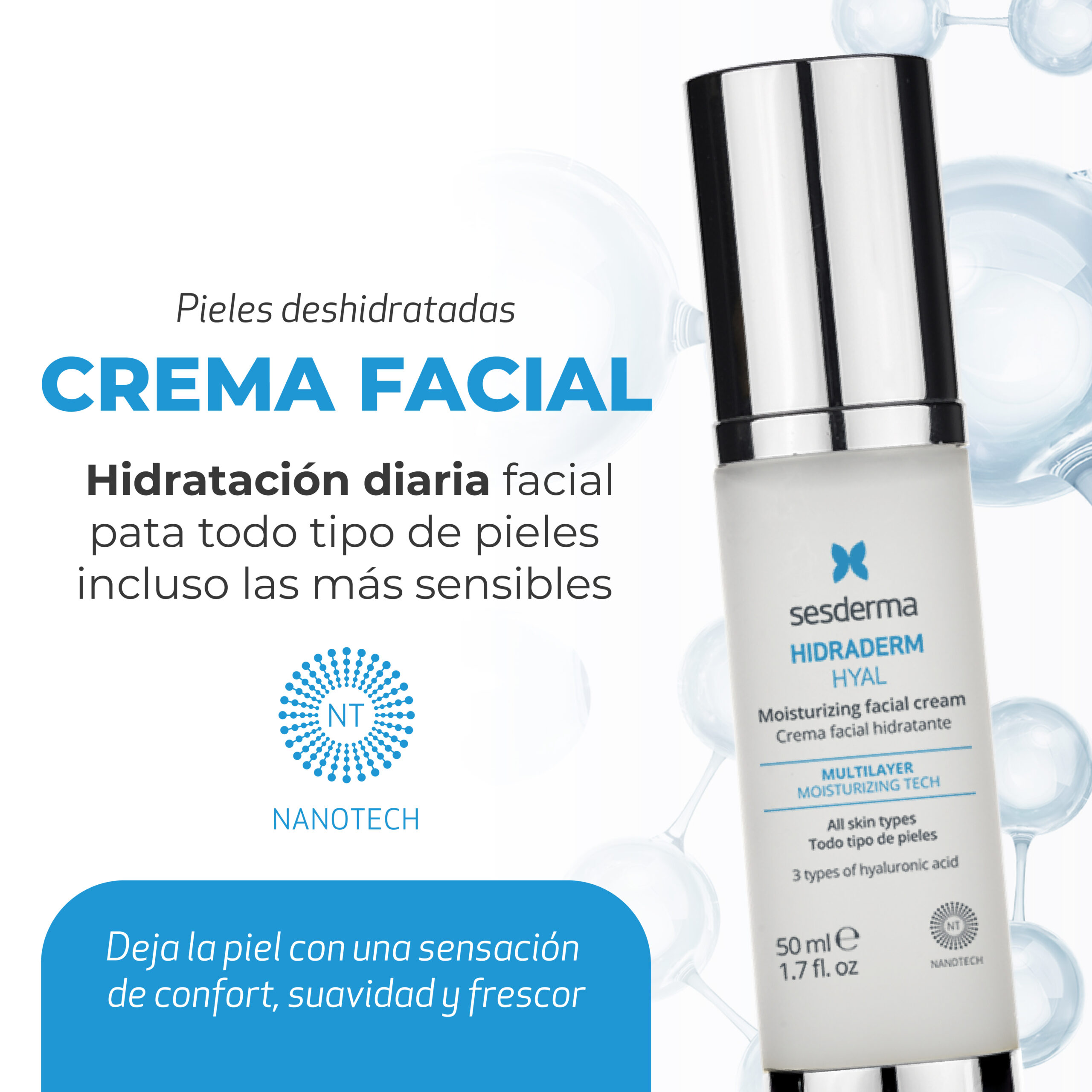 Dr Raderm Hidraderm Hyal Crema Hidratante - Sesderma Colombia