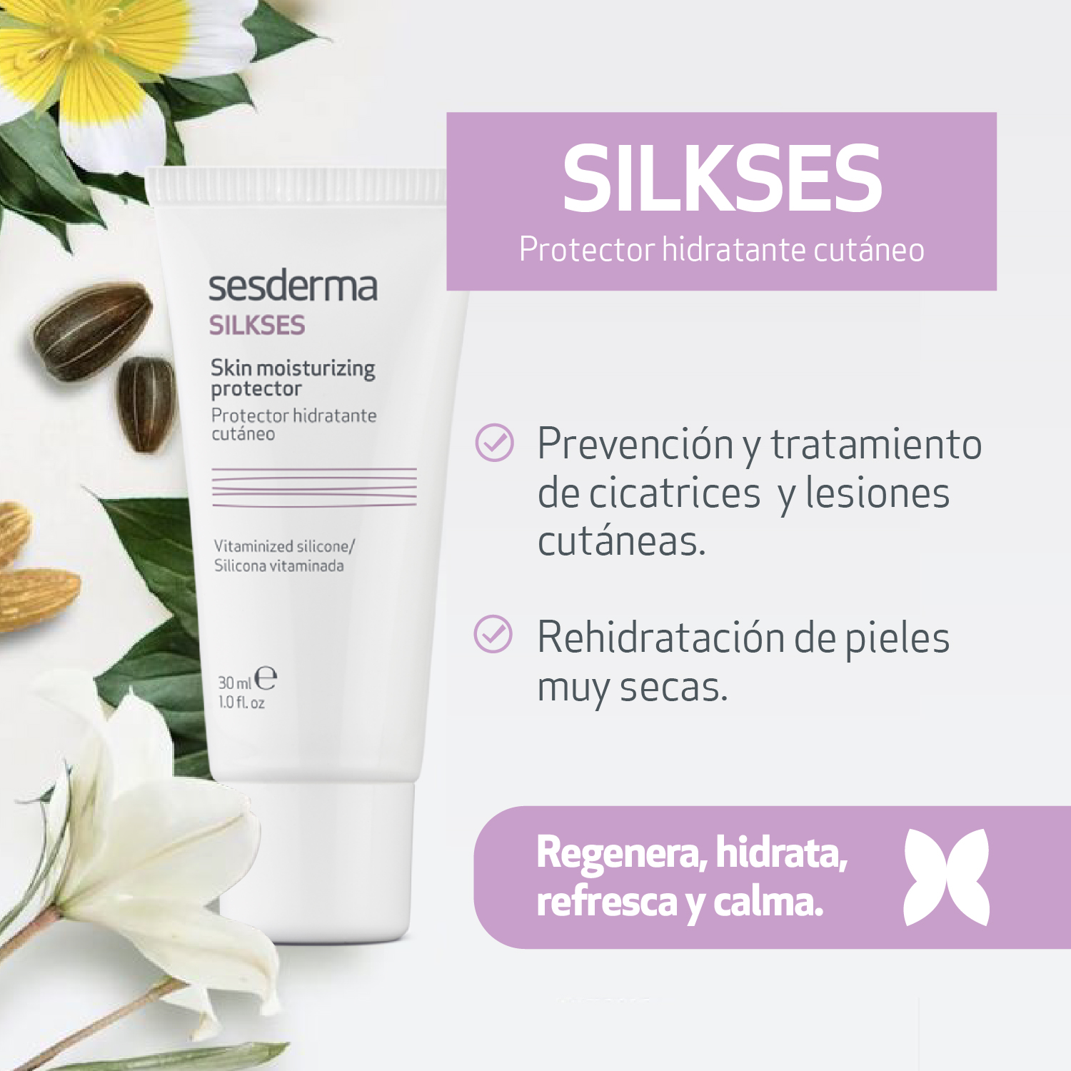 Silkes,hidratante,cutaneo,sesderma