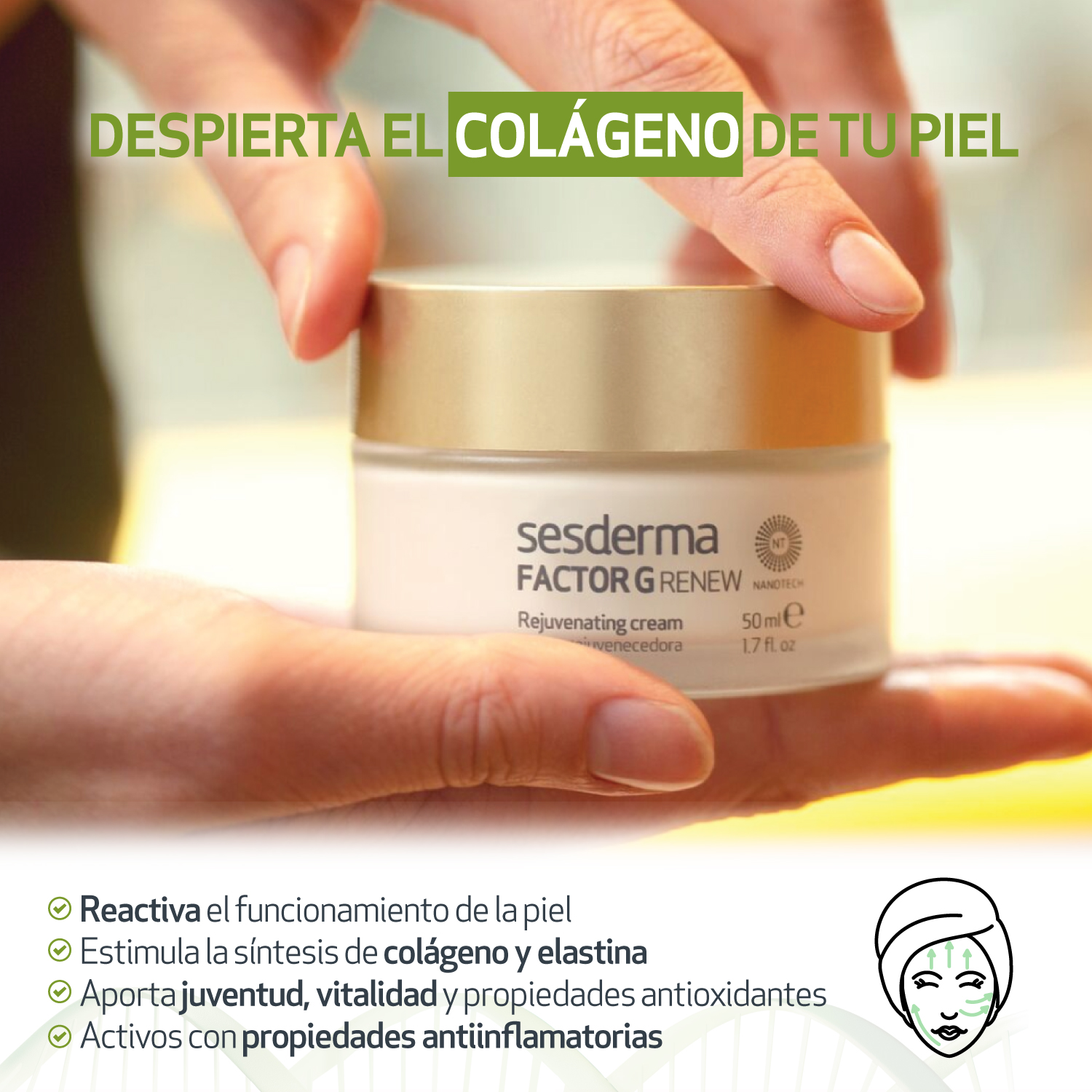 factor g, factor g crema,sesderma,rejuvenecimiento