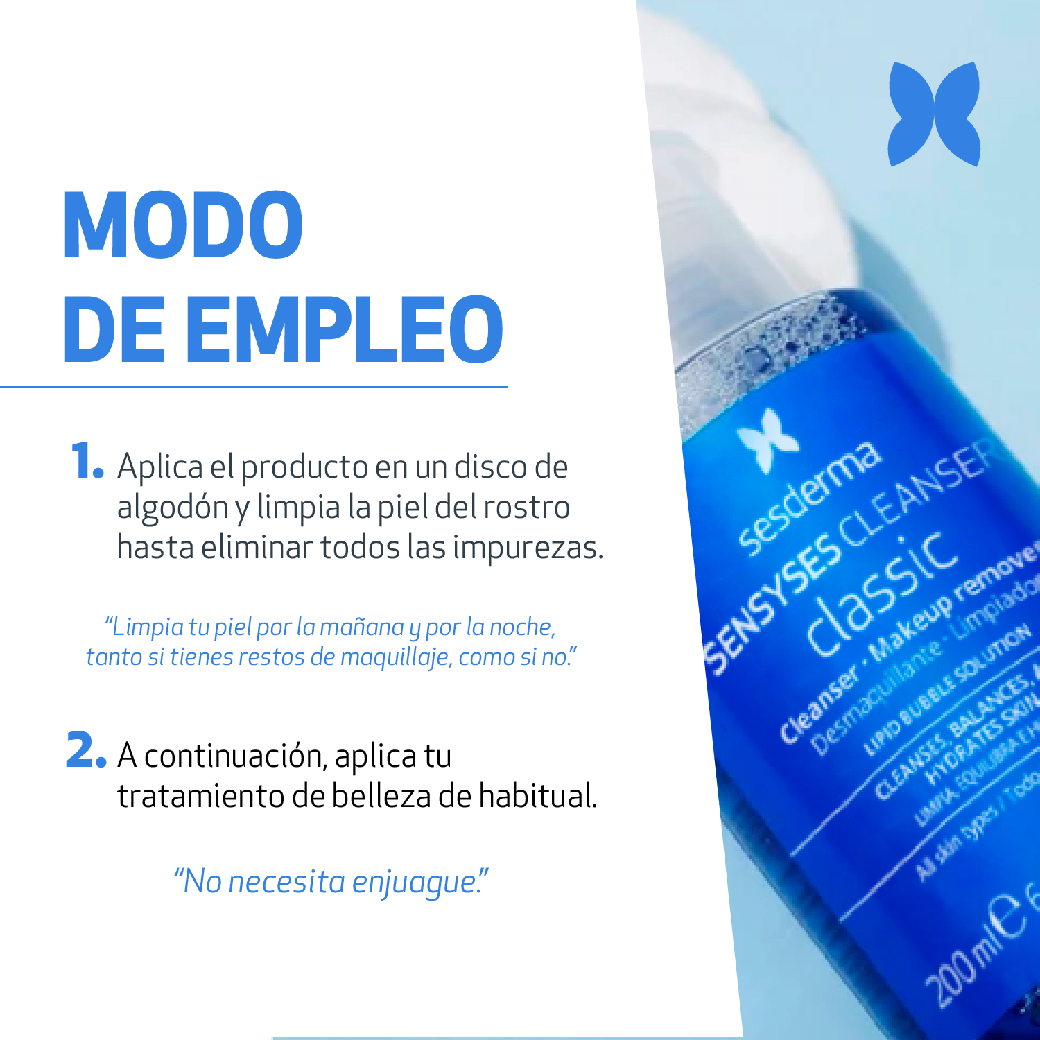 sensyses,sesderma,limpieza,sensible