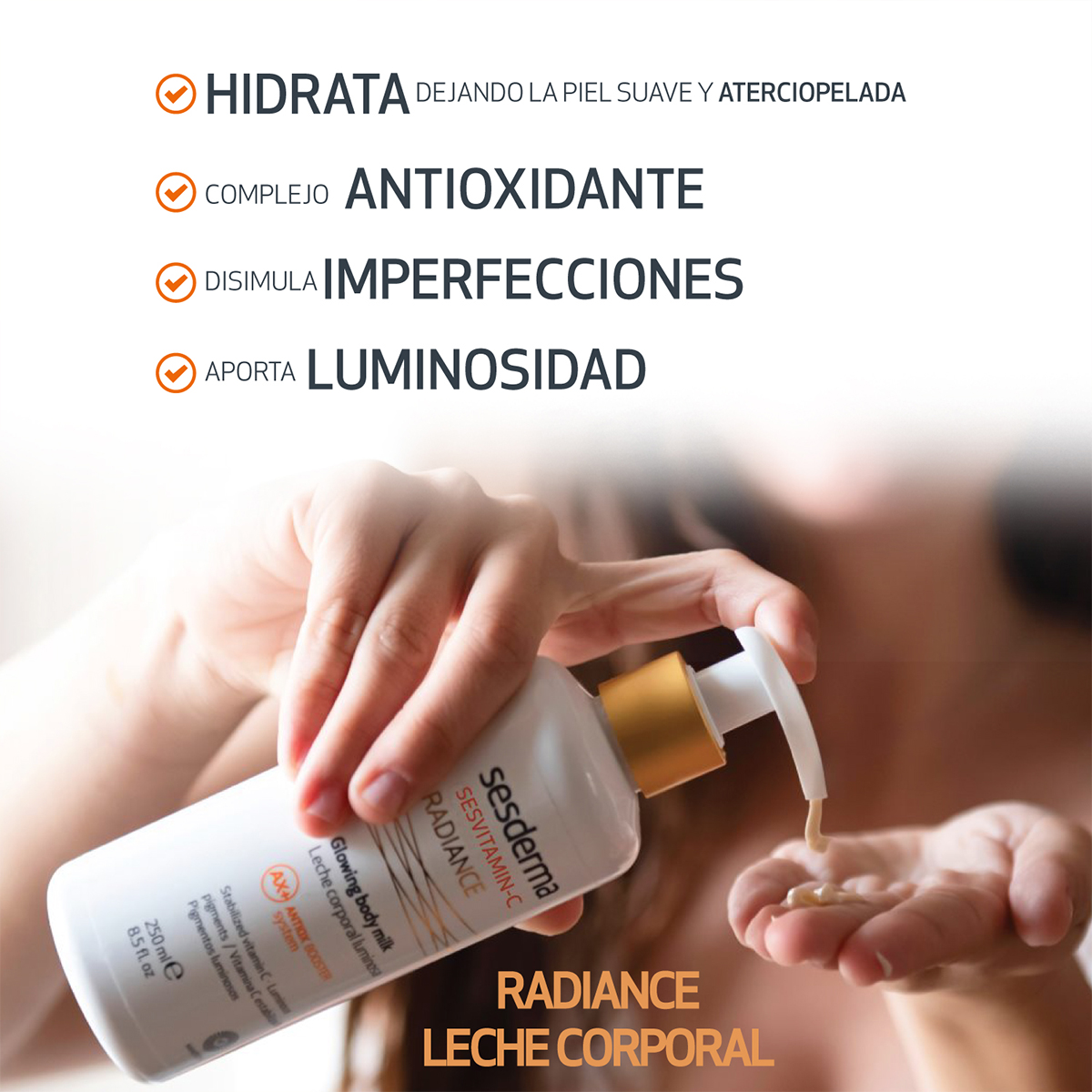 sesderma, leche corporal, sevitamin c,leche