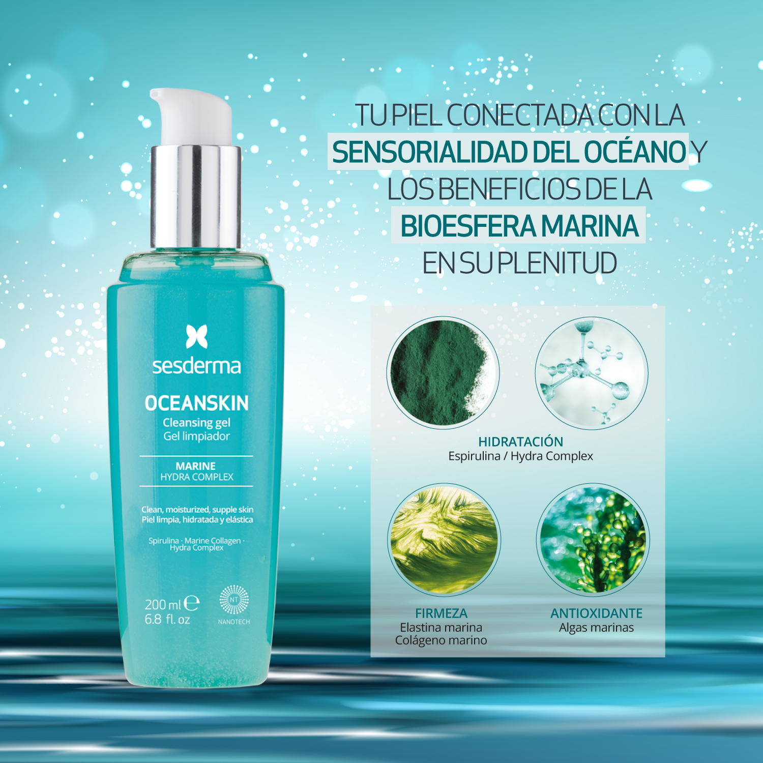 sesderma,oceanskin,gel limpiador