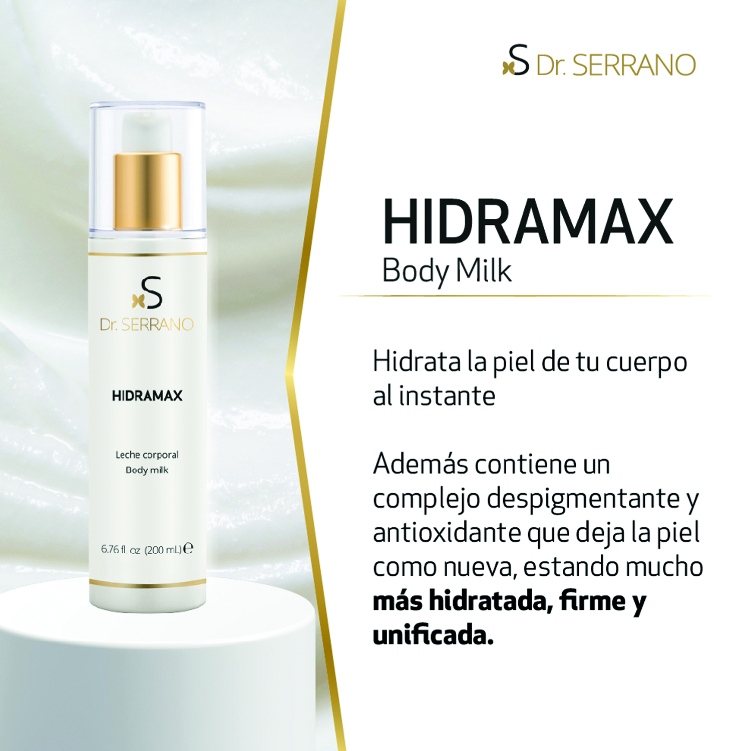 Hidramax,leche corporal,Dr.serrano