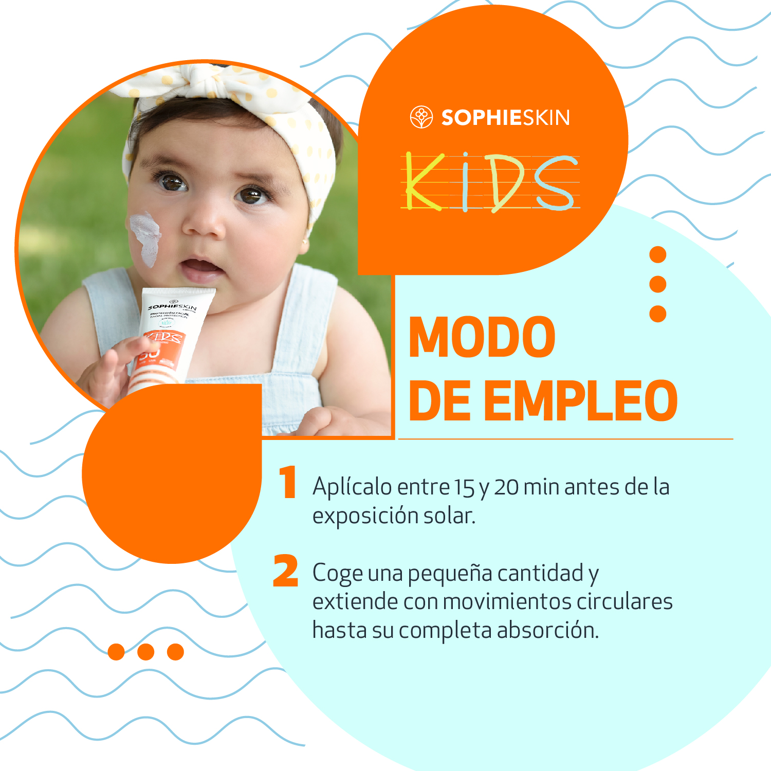 Protector solar, kids,sophieskin