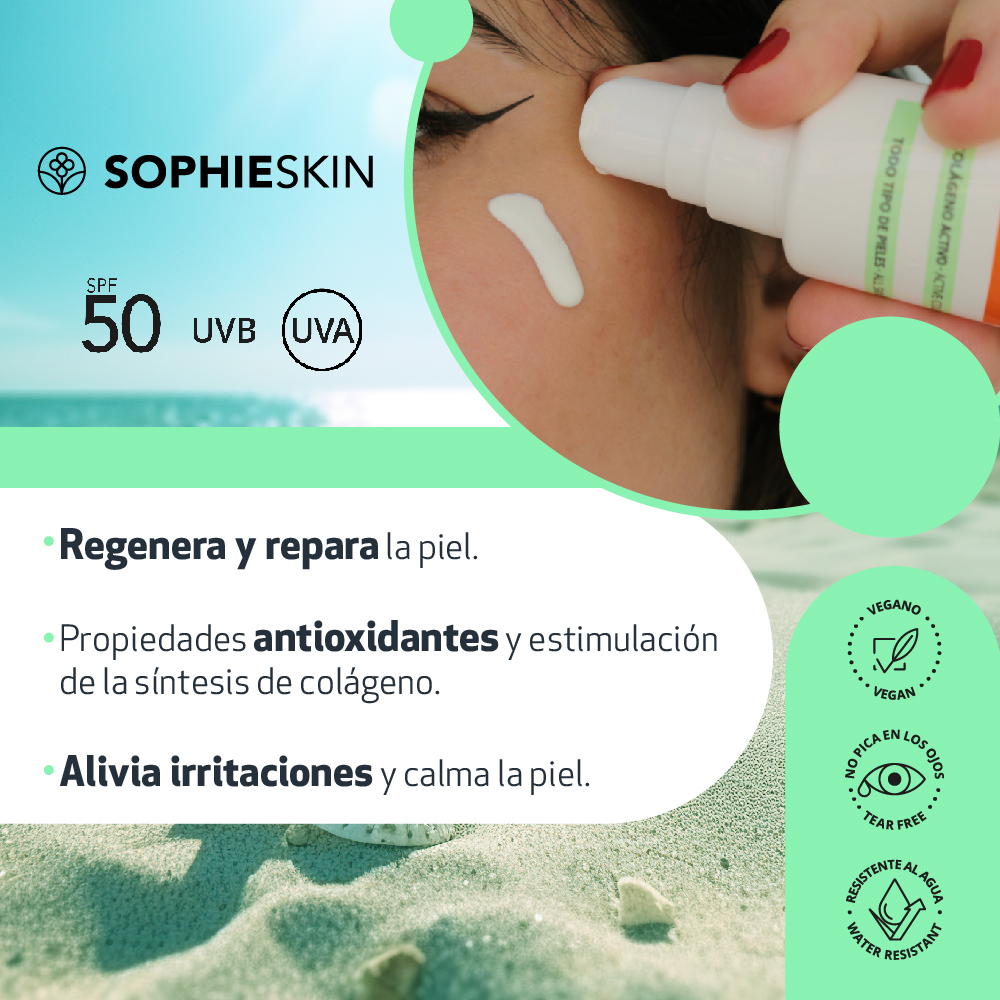 beneficios protector solar sophieskin regeneradora